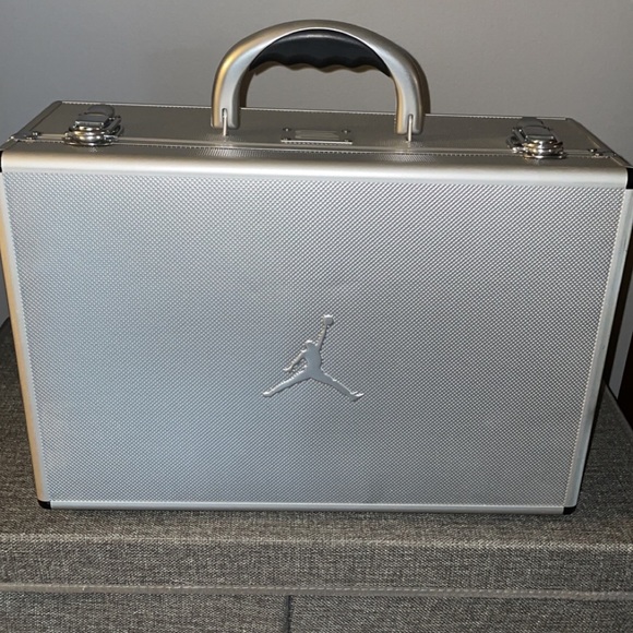 Metallic Silver Air Jordan Suitcase JORDAN Basketball Shoes Size US